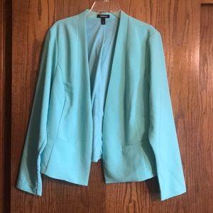 Teal/sea foam blazer